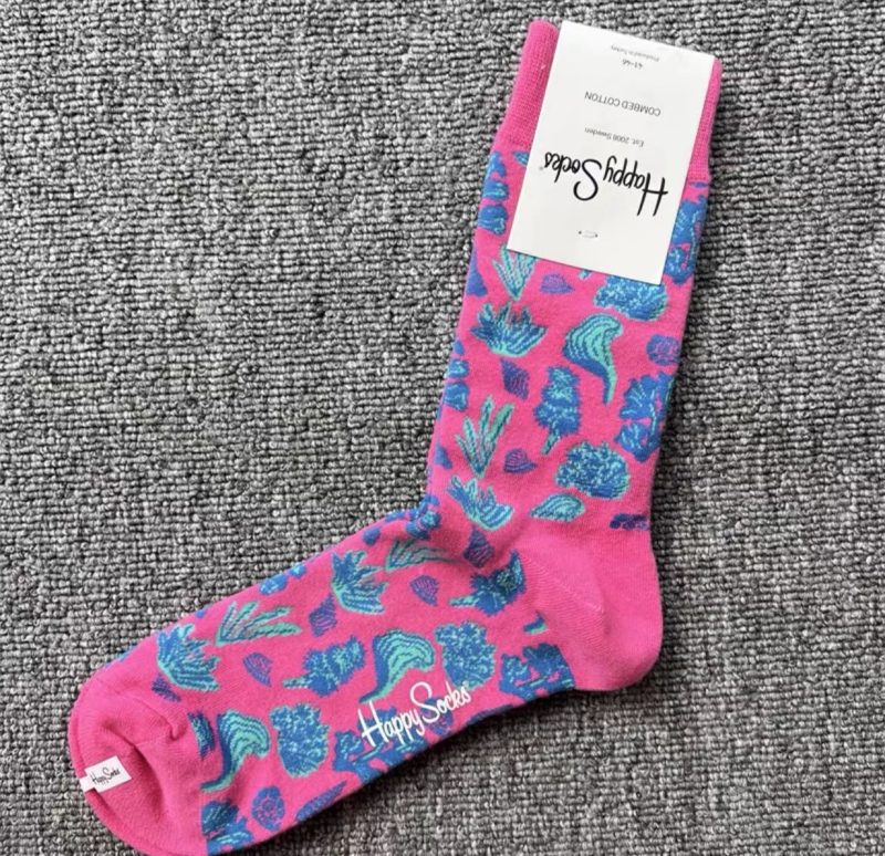 Men's Color Jacquard Fresh Fashion Cotton Mid Tube Sports Socks For All Seasons SIZE 41-46 - Image 45