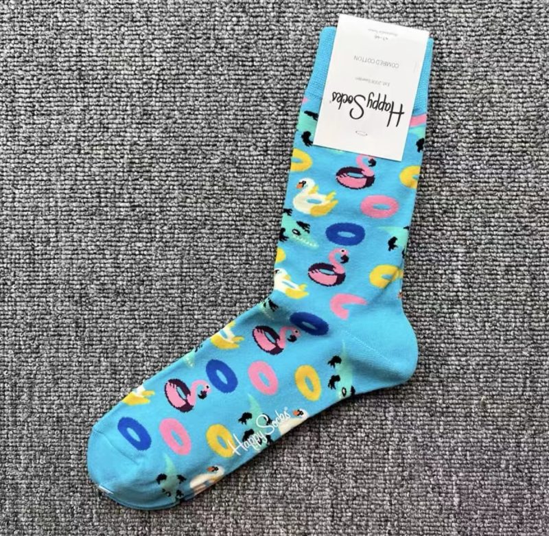Men's Color Jacquard Fresh Fashion Cotton Mid Tube Sports Socks For All Seasons SIZE 41-46 - Image 49
