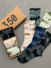 3 pairs of gift boxed men's and women's cotton socks, street vortex high dye Harajuku hip-hop couple fashion sports socks