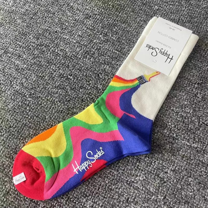 Happy Socks Multi Pattern Design Fashion Fun Trendy Socks Cotton Unisex - Image 2