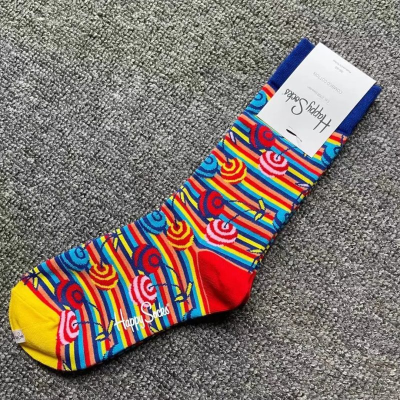 Happy Socks Multi Pattern Design Fashion Fun Trendy Socks Cotton Unisex - Image 11
