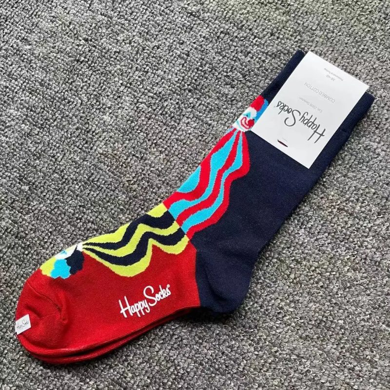 Happy Socks Multi Pattern Design Fashion Fun Trendy Socks Cotton Unisex - Image 37