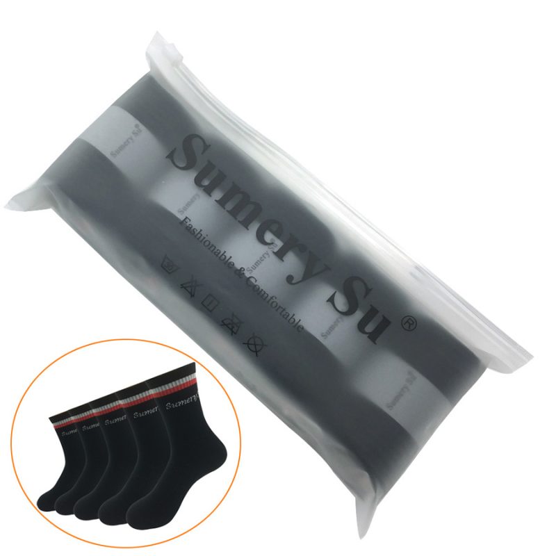 5 Pairs/Lot Mens Socks Running Breathable Sports Trekking Cotton Stripes Solid Compression Crew Long Socks Male Gift Hot Sale - Image 7