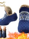 Thermal Mens Fluffy Slipper Socks Winter Warm Women Short Cotton Thickened Home Sleeping Soft Non Slip Grip Fuzzy Floor Socks