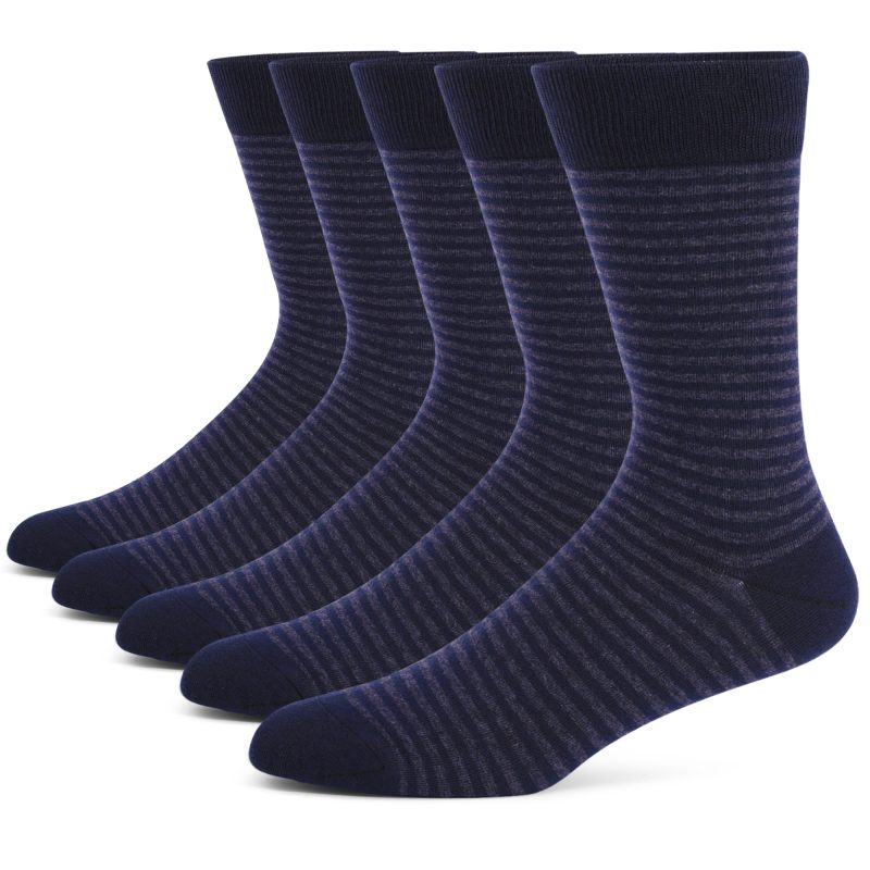 5 Pairs Mens Dress Socks Plus Size,High Quality Combed Cotton Crew Socks,Black Cool Argyle Breathable Casual Socks for men - Image 16