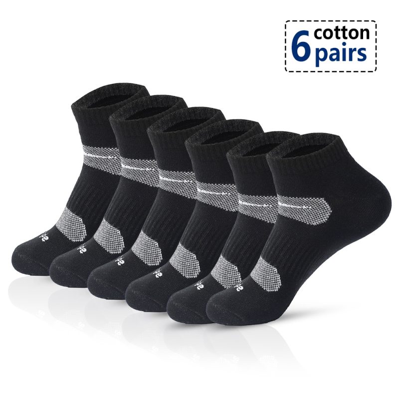5 pairs Cotton Men Fashion Ankle Socks High Quality Elastic Mesh Breathable Male Sock Summer Deodorant Casual Mens Short Socks