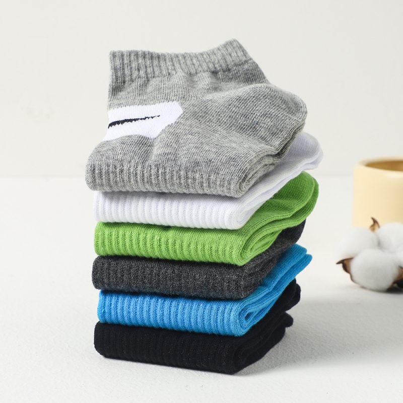 5 pairs Cotton Men Fashion Ankle Socks High Quality Elastic Mesh Breathable Male Sock Summer Deodorant Casual Mens Short Socks - Image 2