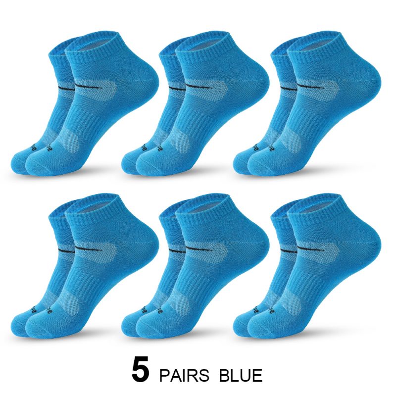 5 pairs Cotton Men Fashion Ankle Socks High Quality Elastic Mesh Breathable Male Sock Summer Deodorant Casual Mens Short Socks - Image 19