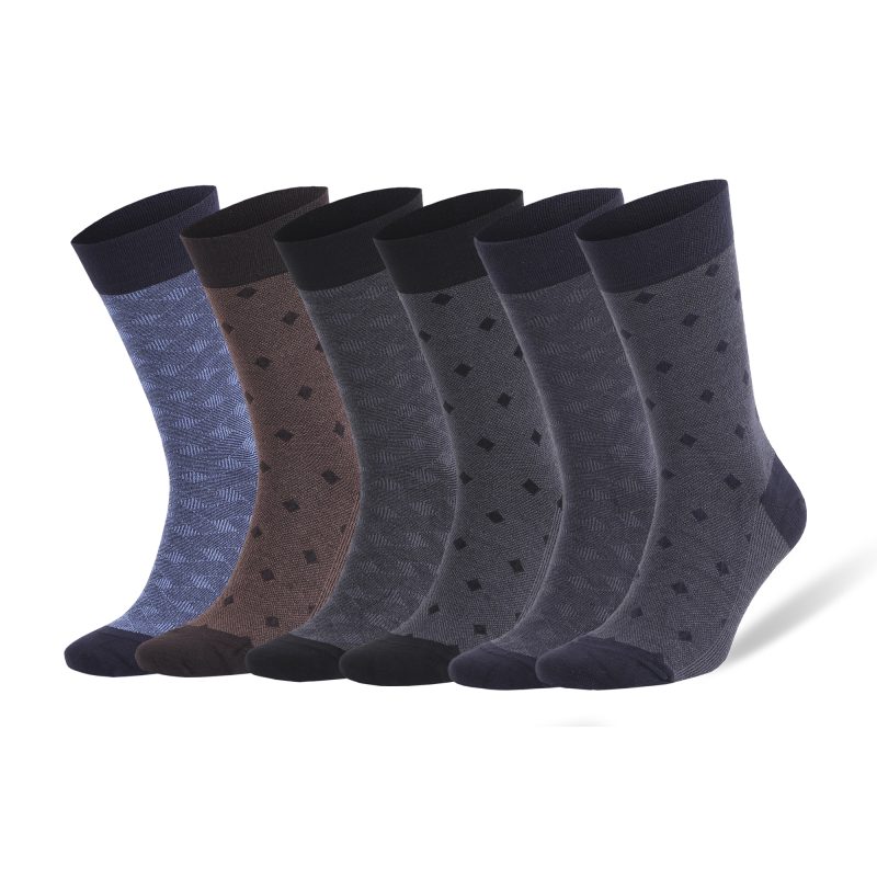 6 Pairs Bamboo Rayon Dress Socks for Men Business Trouser Socks Shoe Size 8 to 11.5 - Image 7