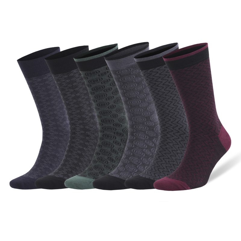 6 Pairs Bamboo Rayon Dress Socks for Men Business Trouser Socks Shoe Size 8 to 11.5 - Image 10