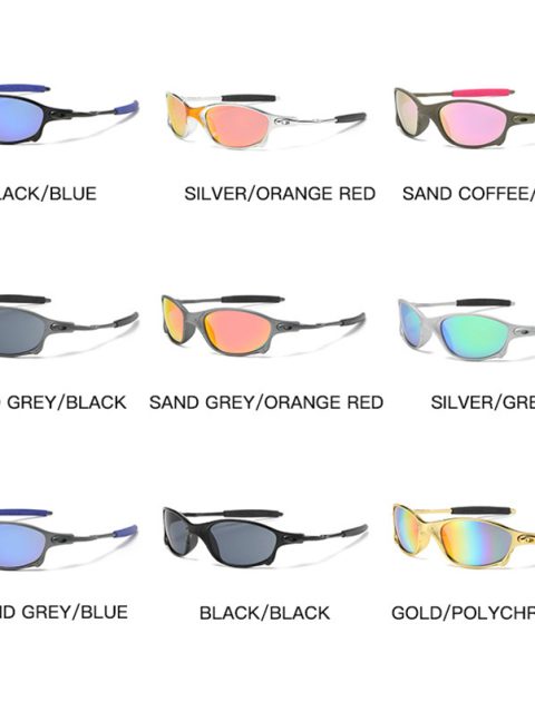 Colorful Sport Sunglasses Sun Glasses Goggles UV400 Windproof Sunglasses For Men Women Retro De Sol Masculino