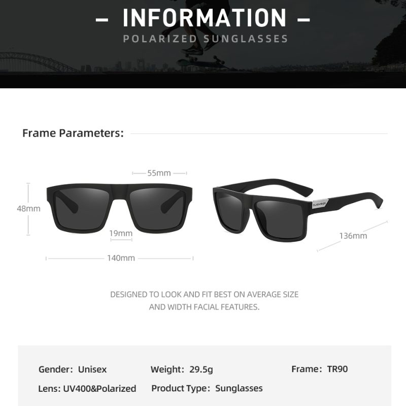 Polarized Sunglasses Men Women UV400 Sun Glasses Fishing Goggles Outdoor Sport Eyewear - Image 2