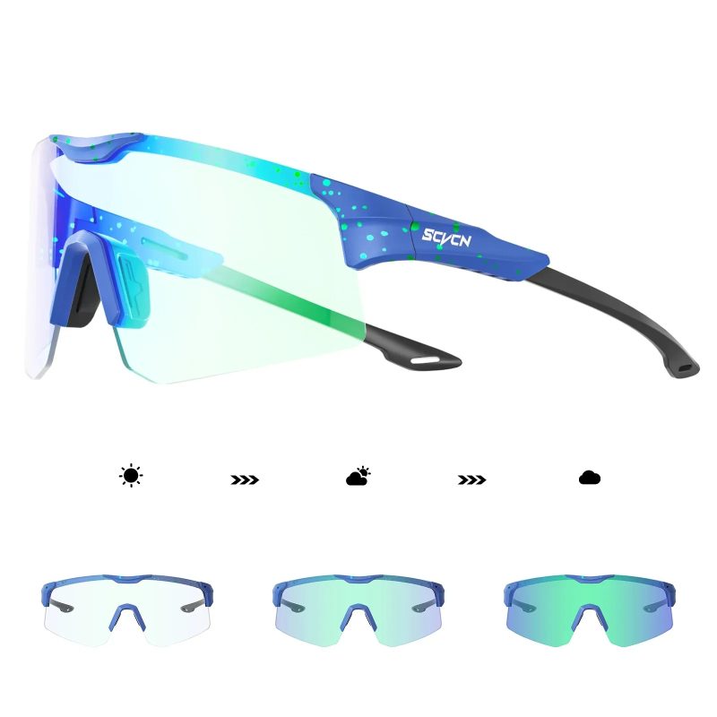 Photochromic Cycling Glasses Bicycle Eyewear Men Women Road Bike MTB Goggles Sport Running Riding Fishing Driving Sunglasses - Image 3