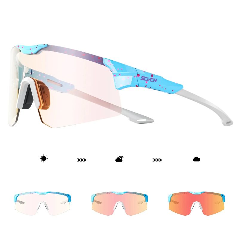 Photochromic Cycling Glasses Bicycle Eyewear Men Women Road Bike MTB Goggles Sport Running Riding Fishing Driving Sunglasses - Image 12