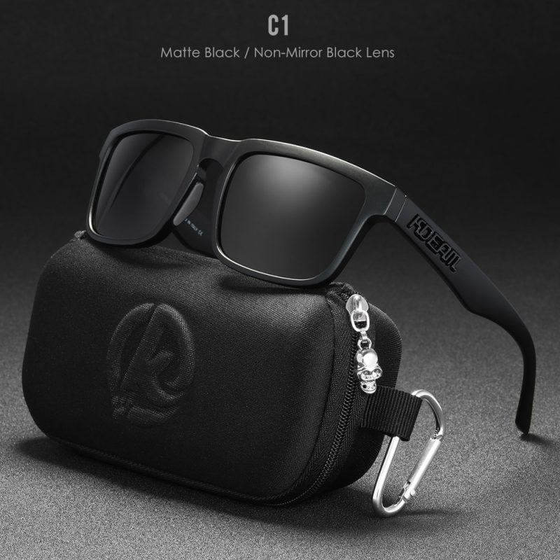 New KDEAM Brand High Quality Men Square Sunglasses Colors Sports Polarized Sun Glasses Reflective Coating Mirrored Lens UV400 - Image 8