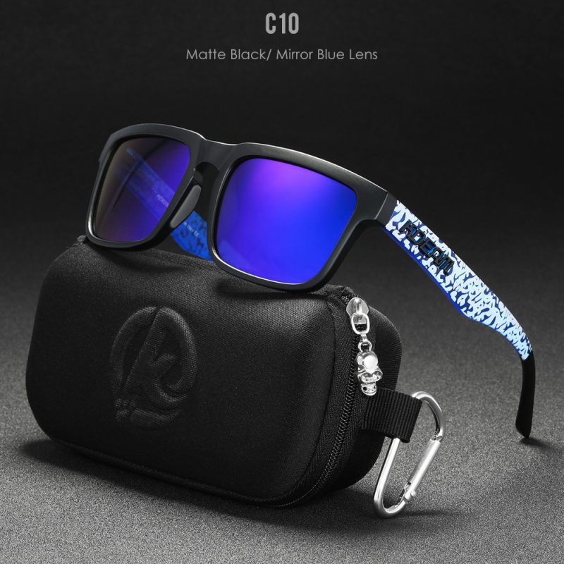 New KDEAM Brand High Quality Men Square Sunglasses Colors Sports Polarized Sun Glasses Reflective Coating Mirrored Lens UV400 - Image 17