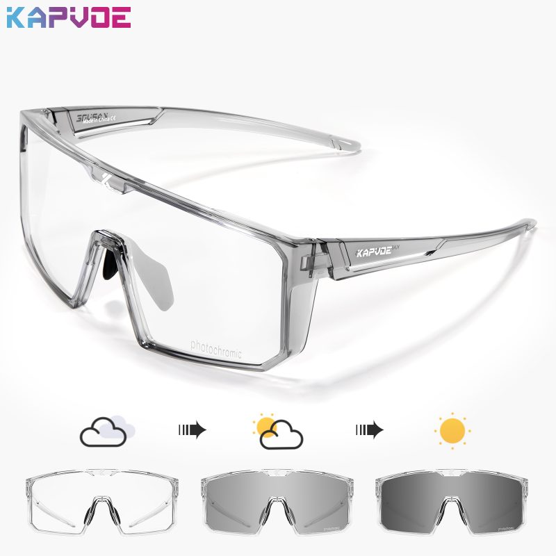 KAPVOE Photochromic Cycling Glasses Men Women Clear Mountain Bike Sunglasses MTB Bicycle Riding Sports Triathlon Running - Image 7