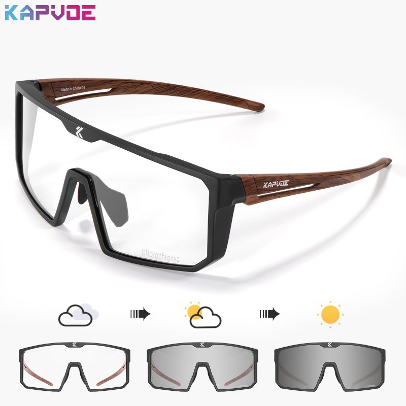 KAPVOE Photochromic Cycling Glasses Men Women Clear Mountain Bike Sunglasses MTB Bicycle Riding Sports Triathlon Running - Image 9