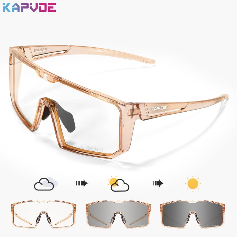 KAPVOE Photochromic Cycling Glasses Men Women Clear Mountain Bike Sunglasses MTB Bicycle Riding Sports Triathlon Running - Image 11