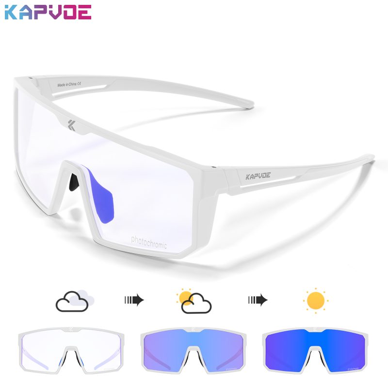 KAPVOE Photochromic Cycling Glasses Men Women Clear Mountain Bike Sunglasses MTB Bicycle Riding Sports Triathlon Running - Image 13