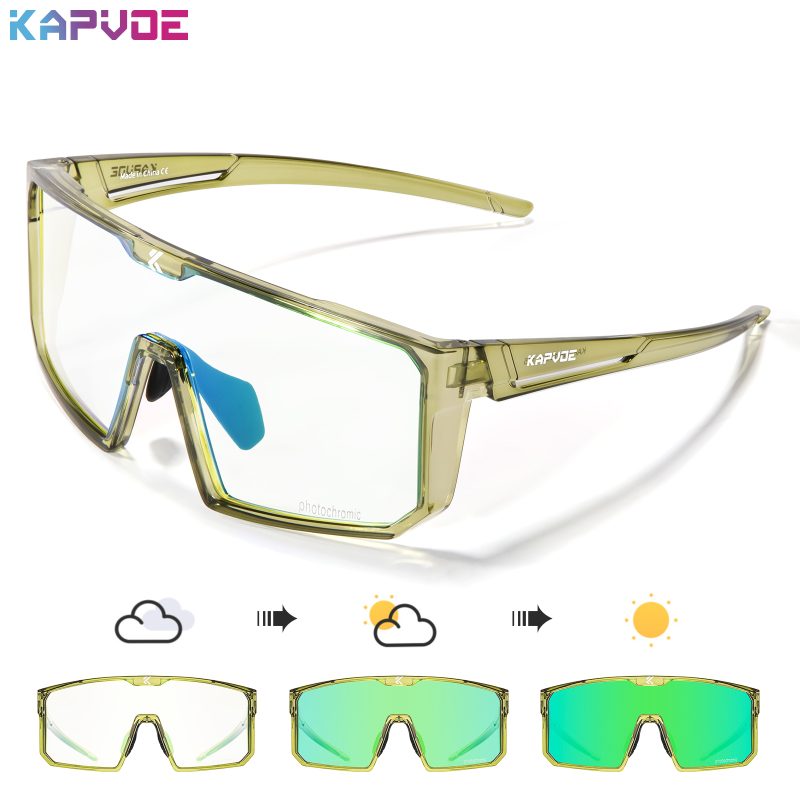 KAPVOE Photochromic Cycling Glasses Men Women Clear Mountain Bike Sunglasses MTB Bicycle Riding Sports Triathlon Running - Image 14