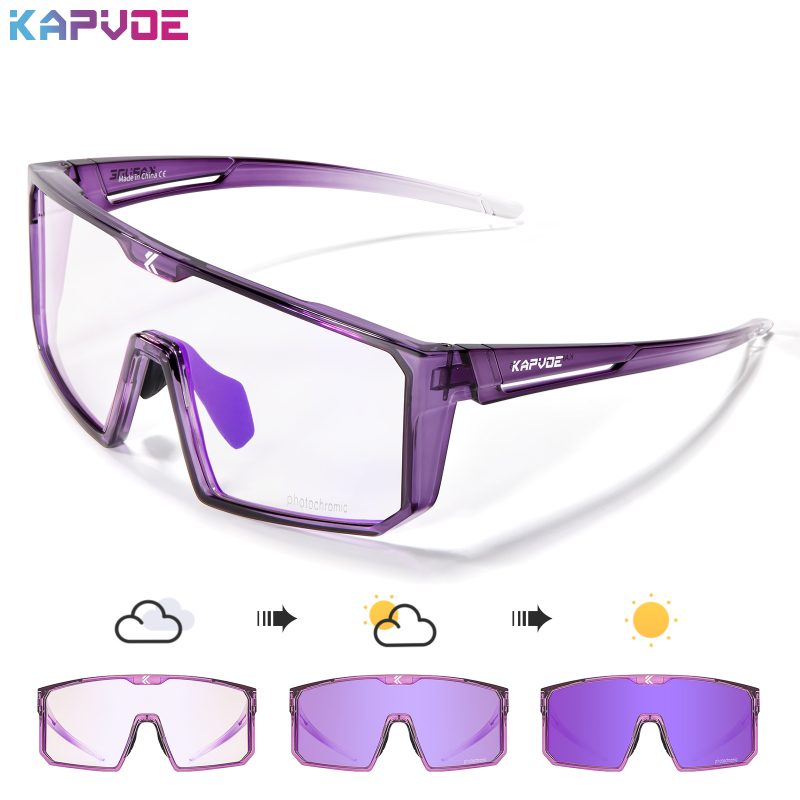 KAPVOE Photochromic Cycling Glasses Men Women Clear Mountain Bike Sunglasses MTB Bicycle Riding Sports Triathlon Running - Image 15