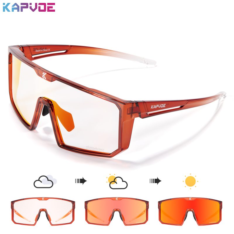 KAPVOE Photochromic Cycling Glasses Men Women Clear Mountain Bike Sunglasses MTB Bicycle Riding Sports Triathlon Running - Image 17