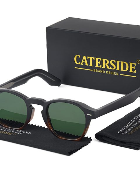 CATERSIDE Retro Round Sunglasses Men Punk Small Frame Brand Design Sun Glasses Women's Party Shopping Festival Gifts Eyewear