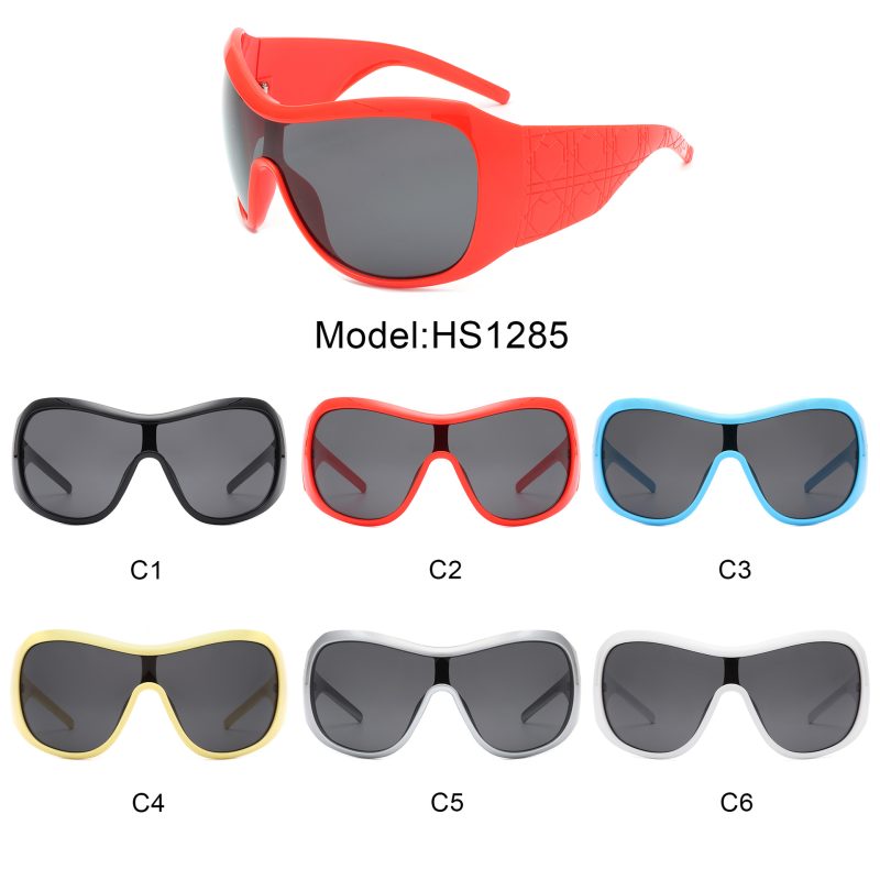 one piece oversized Y2K sunglasses for women men vintage square shield gradient hip hop sun glasses female sexy driving shades - Image 6