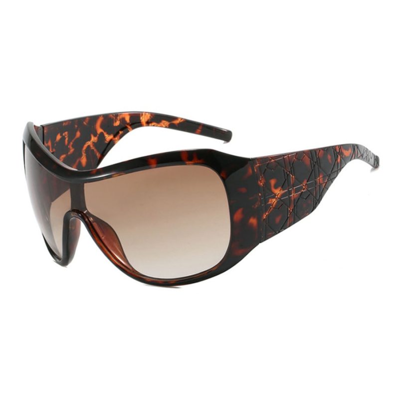 one piece oversized Y2K sunglasses for women men vintage square shield gradient hip hop sun glasses female sexy driving shades - Image 9