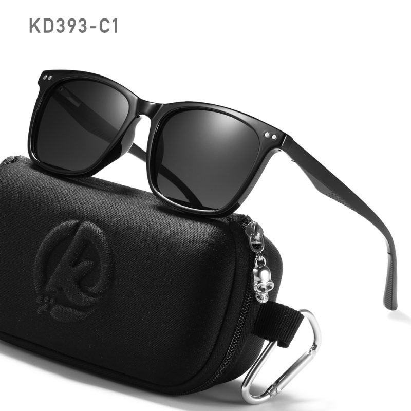 KDEAM Men's Square Sunglasses Polarized Lens TR90 Material Frame Spring Stainless Steel Hinges Fishing Sun Glasses KD393 - Image 8