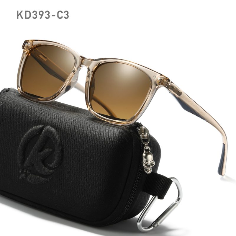 KDEAM Men's Square Sunglasses Polarized Lens TR90 Material Frame Spring Stainless Steel Hinges Fishing Sun Glasses KD393 - Image 10