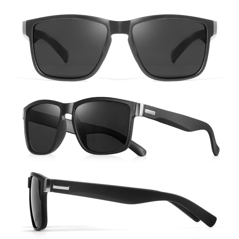 AIMISUV 3 Pieces Fashion Square Unisex Vintage Sunglasses for Men Women Driving Fishing Anti Glare Sun Glasses Male UV400 - Image 3
