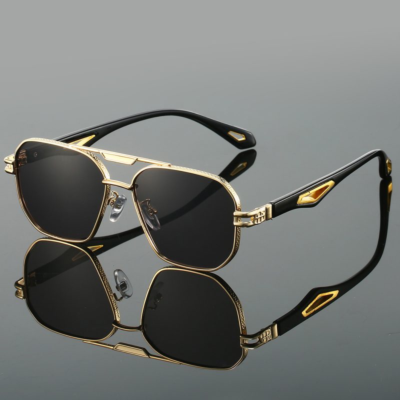KAMMPT Vintage Square Sunglasses Men New Classic Double Bridge Gradient Shades Trendy Retro Brand Designer Outdoor Sun Glasses - Image 2