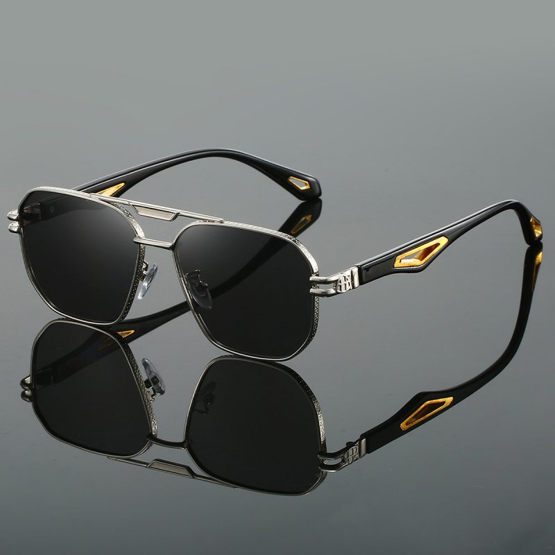 KAMMPT Vintage Square Sunglasses Men New Classic Double Bridge Gradient Shades Trendy Retro Brand Designer Outdoor Sun Glasses - Image 7