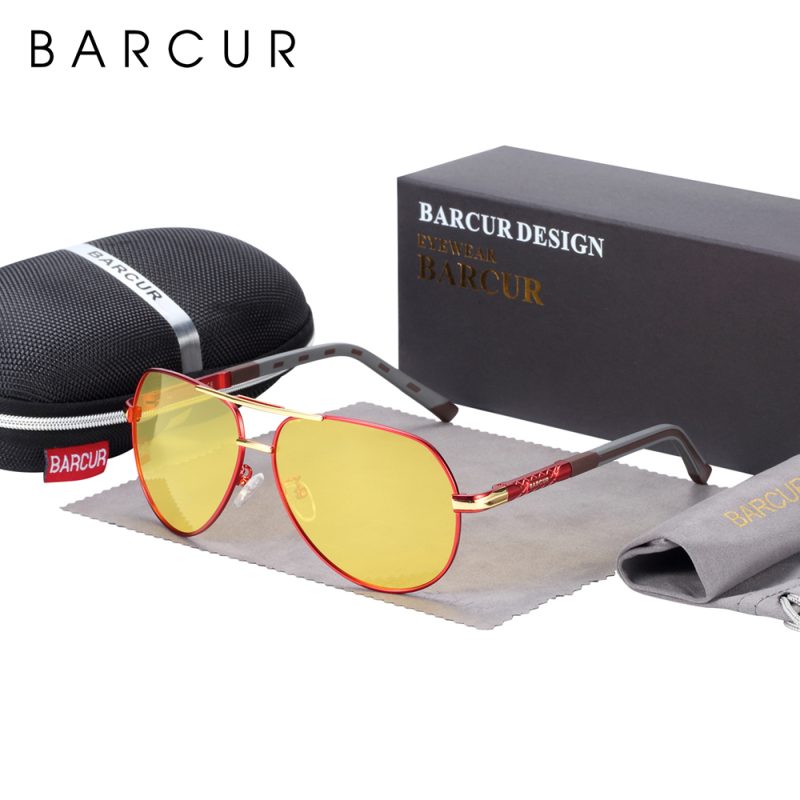 BARCUR Aluminum Vintage Men's Sunglasses Men Polarized Coating Classic Sun Glasses Women Shade Male Driving Accessories Eyewear - Image 15