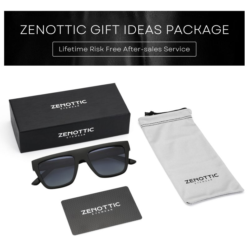 ZENOTTIC Retro Square Polarized Sunglasses Women Men Acetate Sunnies Small 90s Style Vintage Shades Sun Glasses - Image 6