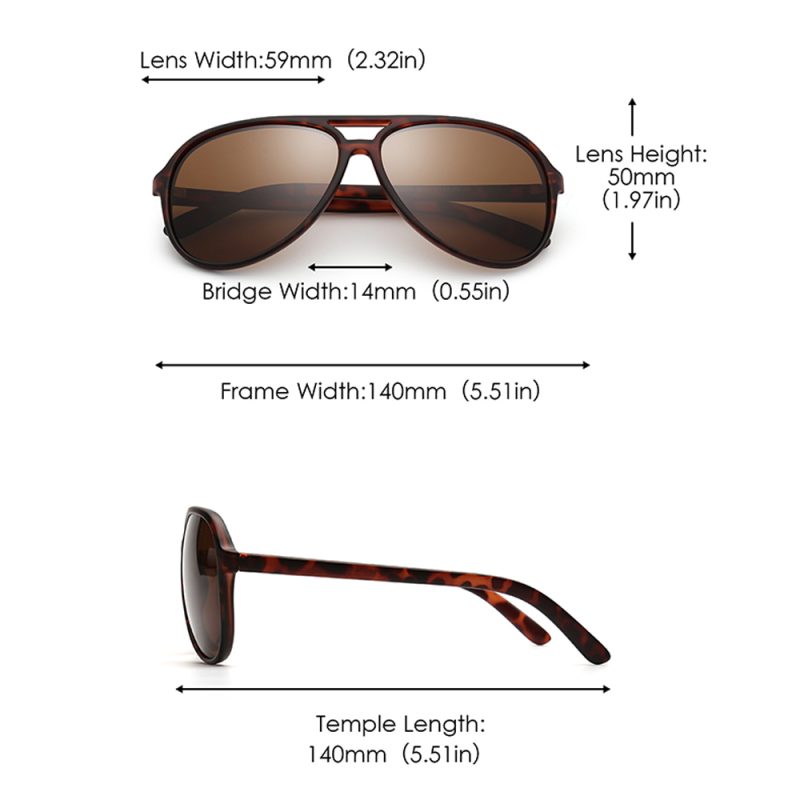 JIM Polarized Sunglasses Men Women, Ultralight Retro Aviator Shades for Driving Fishing UV400 - Image 6