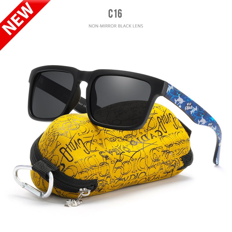 KDEAM Eye-catching Function Polarized Sunglasses For Men Matte Black Frame Fit. Painting Temples Play-Cool Sun Glasses With Case - Image 23
