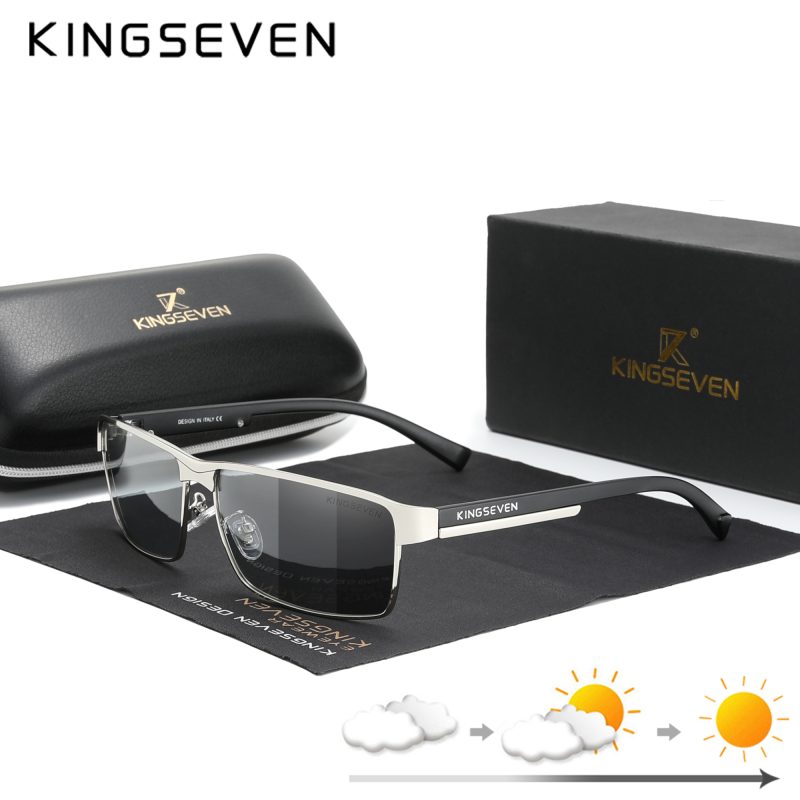 KINGSEVEN Men‘s Polarized Sunglasses Driving UV400 Glasses Causal Rectangle Aluminum Glasses Luxury Outdoor Driving Eyewear - Image 10