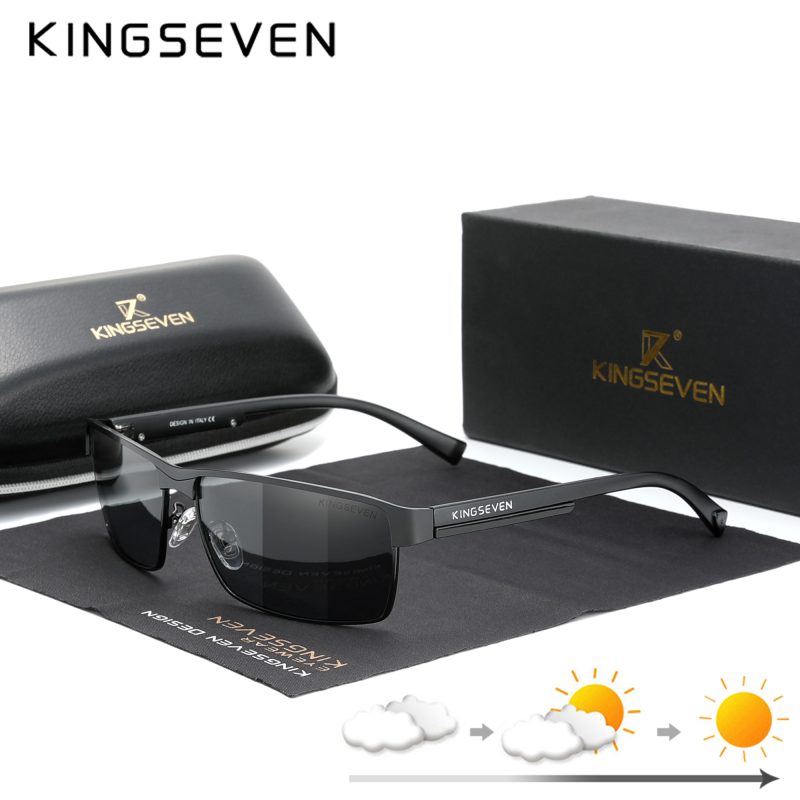 KINGSEVEN Men‘s Polarized Sunglasses Driving UV400 Glasses Causal Rectangle Aluminum Glasses Luxury Outdoor Driving Eyewear - Image 11