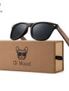 Oi Wood Brand Natural Wooden Sunglasses Men Polarized Fashion Sun Glasses Original Wood Oculos De Sol Masculino New TR90 Frames