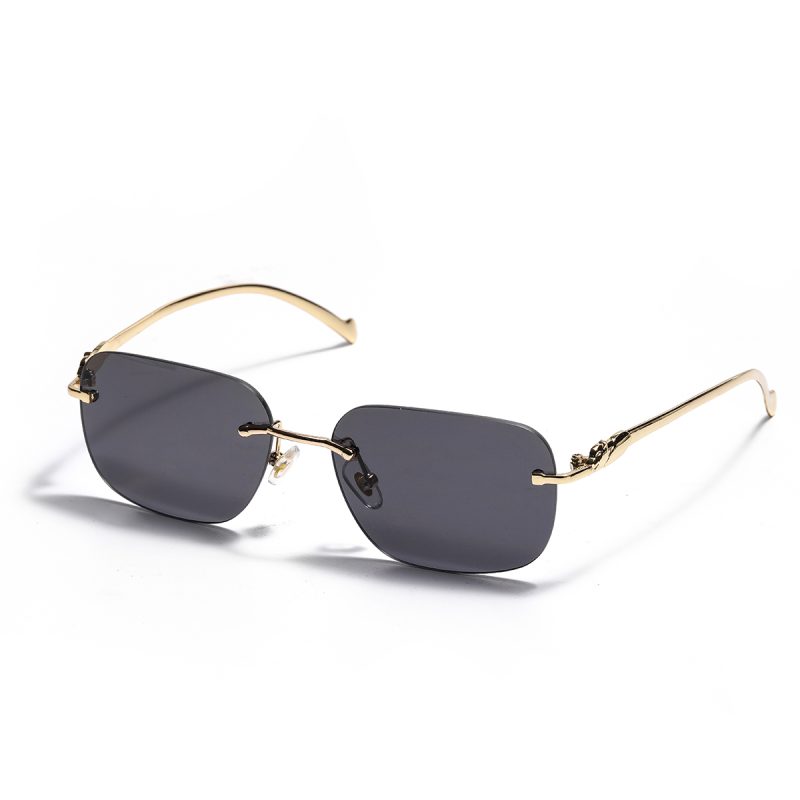 Ruiao rimless sunglasses UV400 fashion square metal glasses for men women designer man's brand sun glasses shades for outdoor - Image 22