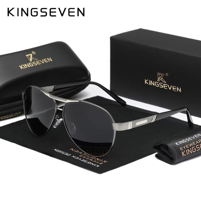 KINGSEVEN Men Polarized Sunglasses Classic Pilot Sunglasses Driving Sunscreen Glasses Outdoor Luxury Oculos Male Eyewear