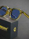 CATERSIDE Retro Punk Men Sunglasses Small Frame Square Personalized Design Sun Glasses Women Travel Party Business Festival Gift