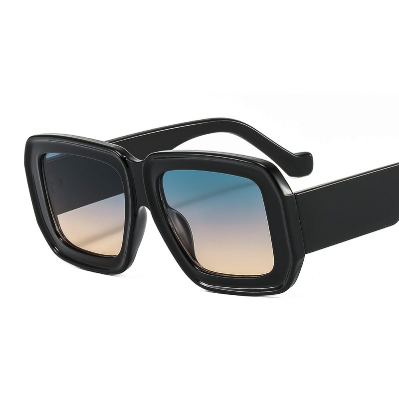 Unique Square Sunglasses for Men Fashion Champagne Big Shades Eyewear Trending Retro Women Brand Design UV400 Sun Glasses - Image 7