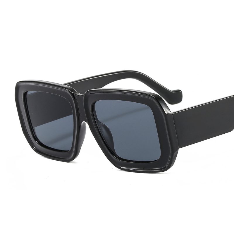 Unique Square Sunglasses for Men Fashion Champagne Big Shades Eyewear Trending Retro Women Brand Design UV400 Sun Glasses - Image 9