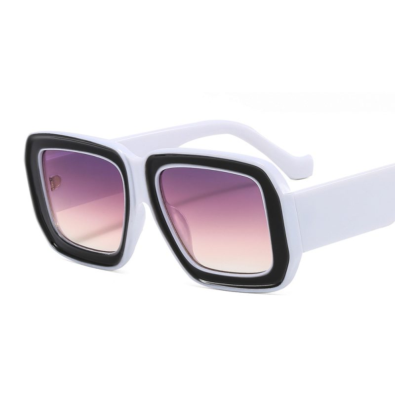 Unique Square Sunglasses for Men Fashion Champagne Big Shades Eyewear Trending Retro Women Brand Design UV400 Sun Glasses - Image 11