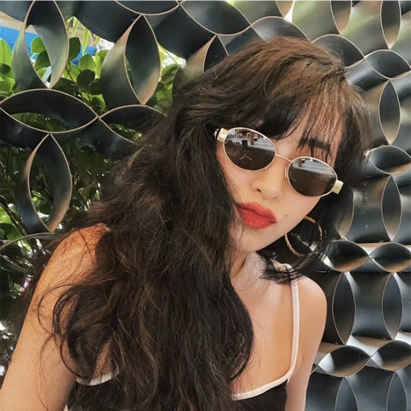 Classic Vintage Oval Sunglasses Women For Men Luxury Designer Metal Sun Glasses Hip Hop Popular Punk Outdoor Shades UV400 - Image 5
