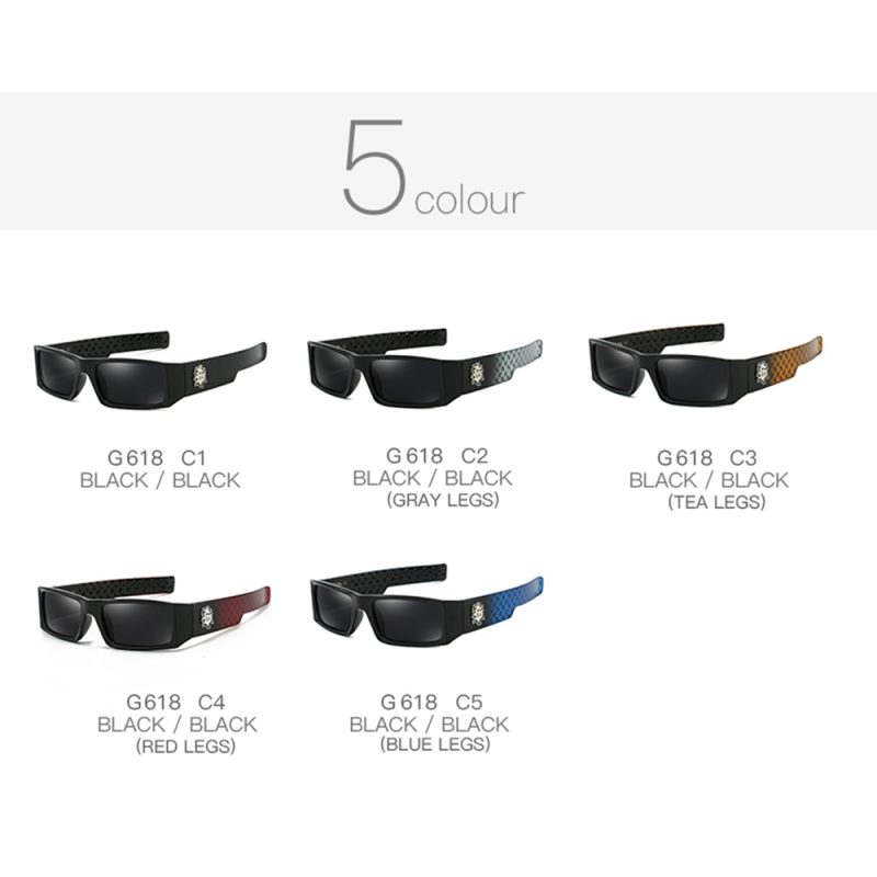 GCOTX Full Rim Polarized Fashion Sunglasses For Men And Women 5 Colors Model 618 - Image 2